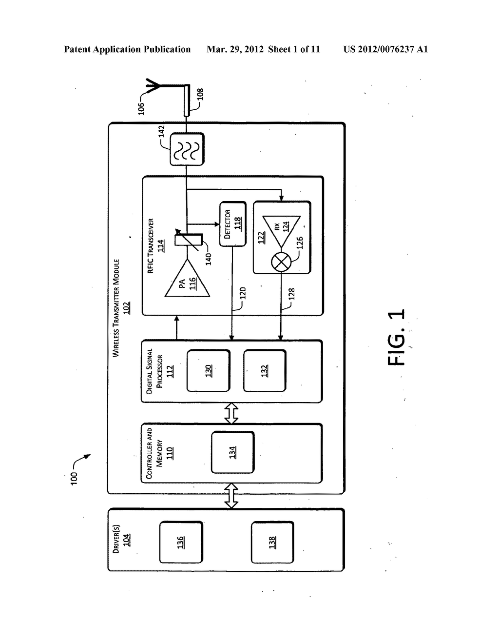 Close-loop power amplifier pre-distortion correction - diagram, schematic, and image 02