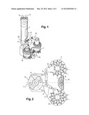 DEVICE FOR ENABLING THE LOCKING/UNLOCKING OF A MEMBER ON AND OUT OF A     STRUCTURE diagram and image