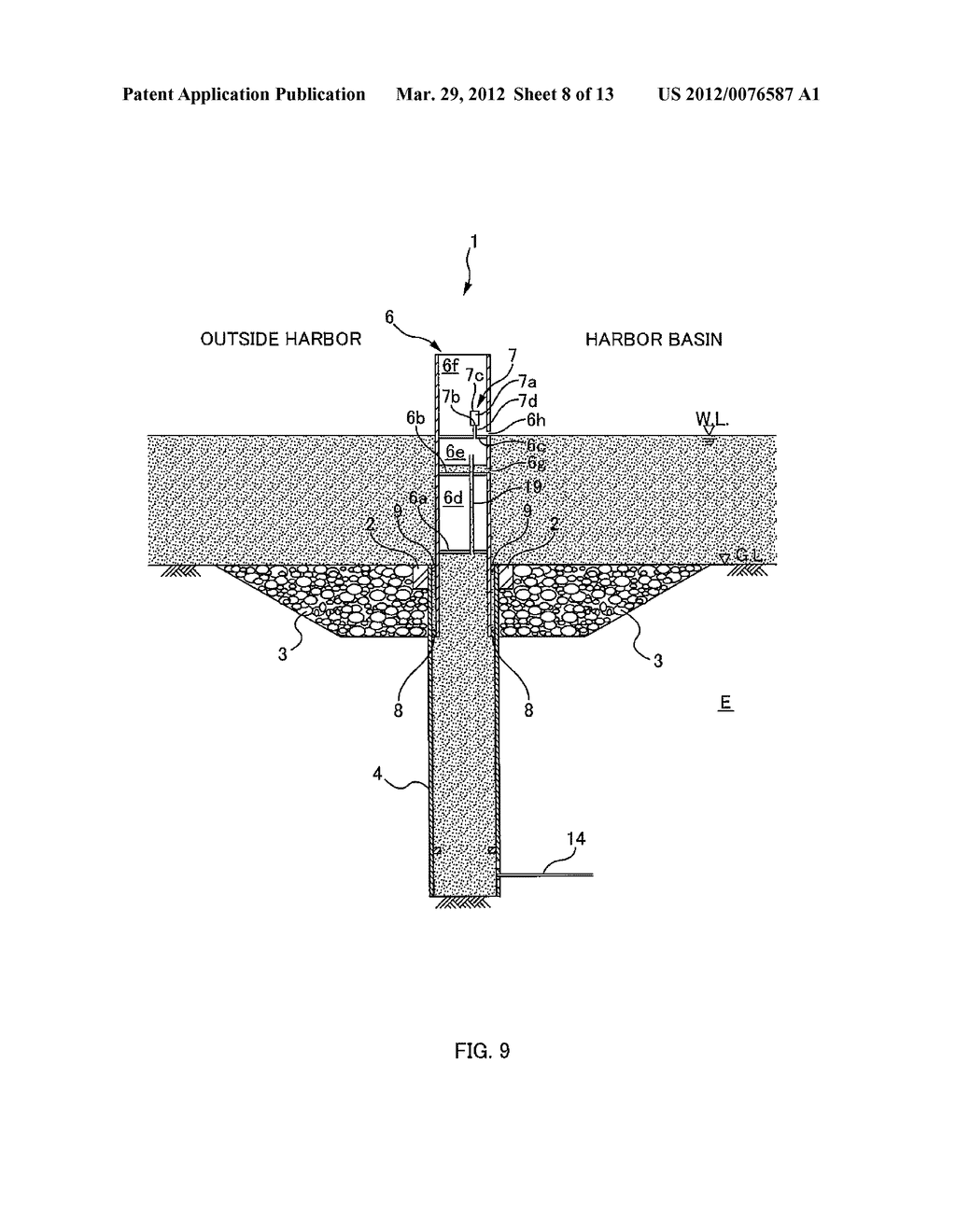 MOVABLE BREAKWATER AND METHOD OF OPERATING MOVABLE BREAKWATER - diagram, schematic, and image 09