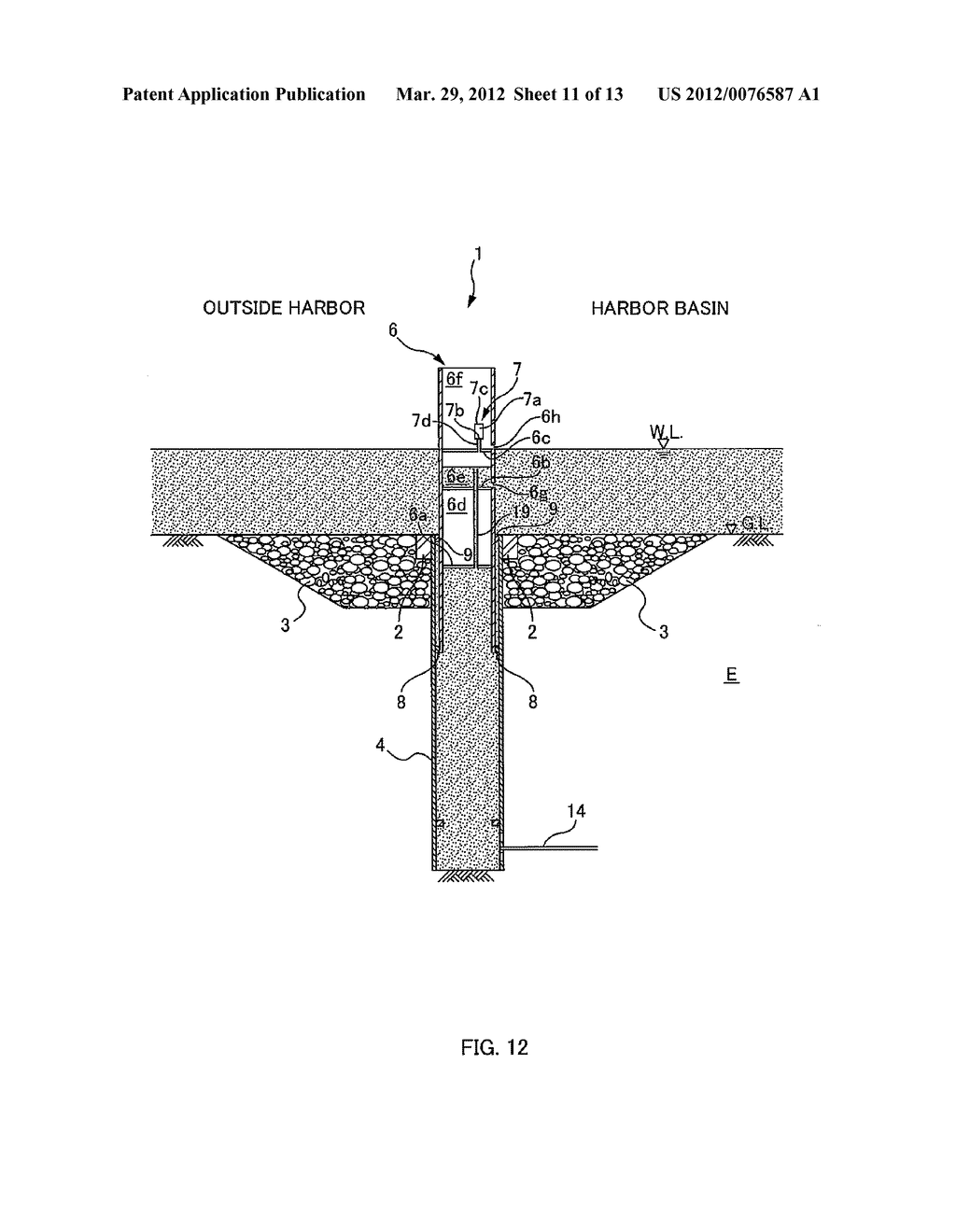 MOVABLE BREAKWATER AND METHOD OF OPERATING MOVABLE BREAKWATER - diagram, schematic, and image 12