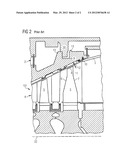 Axial turbomachine having an axially displaceable guide-blade carrier diagram and image