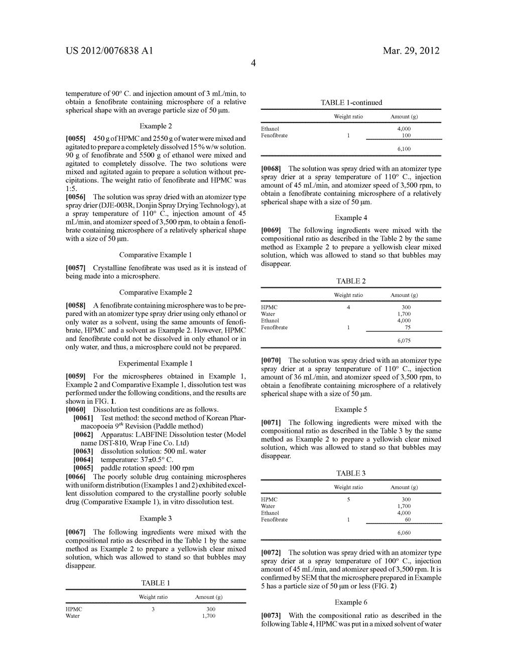 POORLY SOLUBLE DRUG  CONTAINING MICROSPHERE WITH IMPROVED BIOAVAILABILTY     AND  METHOD OF PREPARING THE SAME - diagram, schematic, and image 10