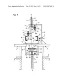 METHOD AND DEVICE FOR SEPARATING AND REMOVING RIGID CORE FOR BUILDING TIRE diagram and image