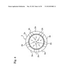 METHOD AND DEVICE FOR SEPARATING AND REMOVING RIGID CORE FOR BUILDING TIRE diagram and image