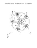 METHOD AND DEVICE FOR SEPARATING AND REMOVING RIGID CORE FOR BUILDING TIRE diagram and image