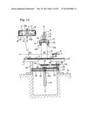 METHOD AND DEVICE FOR SEPARATING AND REMOVING RIGID CORE FOR BUILDING TIRE diagram and image