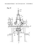 METHOD AND DEVICE FOR SEPARATING AND REMOVING RIGID CORE FOR BUILDING TIRE diagram and image