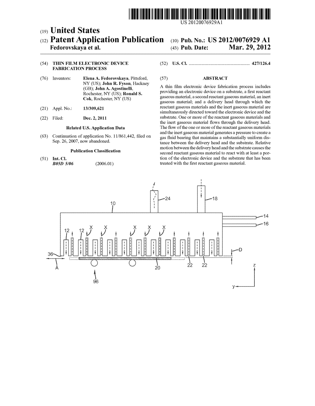 THIN FILM ELECTRONIC DEVICE FABRICATION PROCESS - diagram, schematic, and image 01