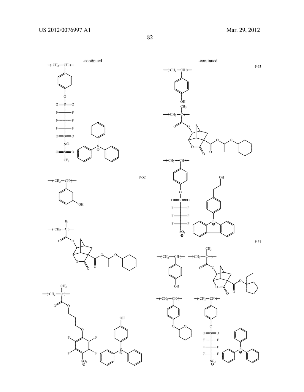 ACTINIC-RAY- OR RADIATION-SENSITIVE RESIN COMPOSITION, ACTINIC-RAY- OR     RADIATION-SENSITIVE FILM THEREFROM AND METHOD OF FORMING PATTERN - diagram, schematic, and image 83