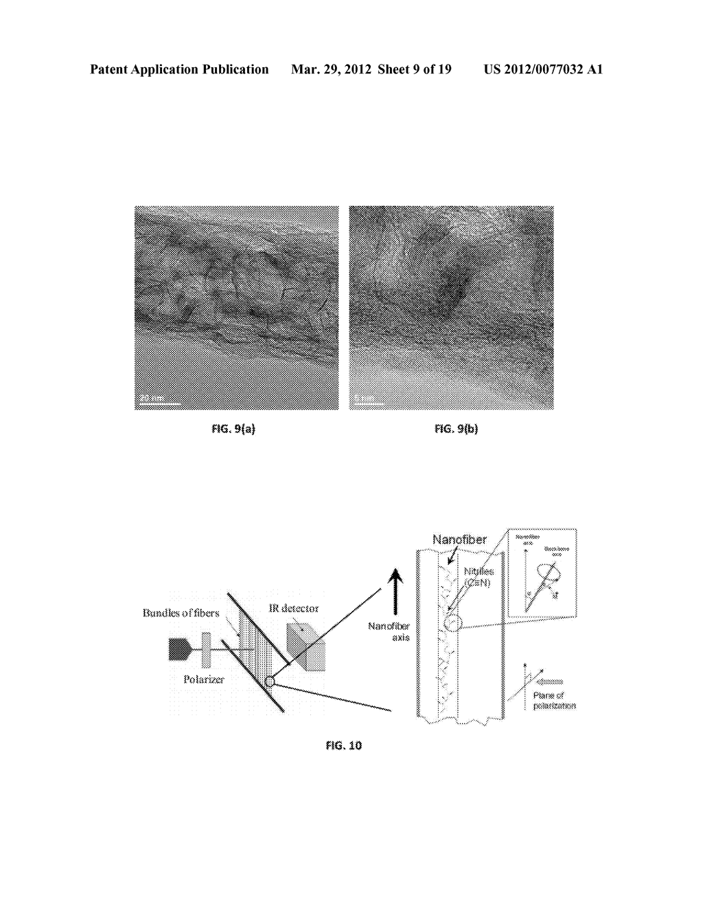 CARBON NANOFIBERS DERIVED FROM POLYMER NANOFIBERS AND METHOD OF PRODUCING     THE NANOFIBERS - diagram, schematic, and image 10