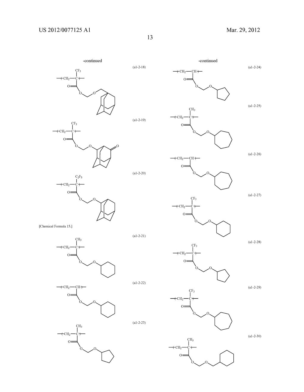 RESIST COMPOSITION FOR IMMERSION EXPOSURE, METHOD OF FORMING RESIST     PATTERN USING THE SAME, AND FLUORINE-CONTAINING COMPOUND - diagram, schematic, and image 15