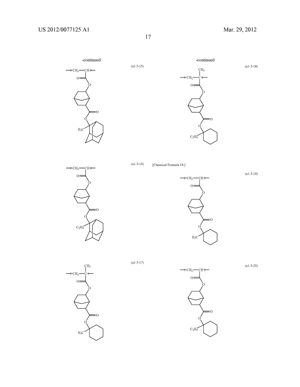 RESIST COMPOSITION FOR IMMERSION EXPOSURE, METHOD OF FORMING RESIST     PATTERN USING THE SAME, AND FLUORINE-CONTAINING COMPOUND - diagram, schematic, and image 19