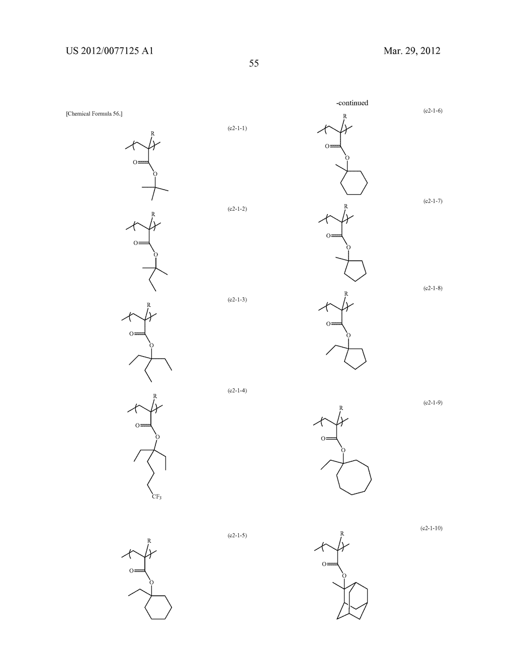 RESIST COMPOSITION FOR IMMERSION EXPOSURE, METHOD OF FORMING RESIST     PATTERN USING THE SAME, AND FLUORINE-CONTAINING COMPOUND - diagram, schematic, and image 57