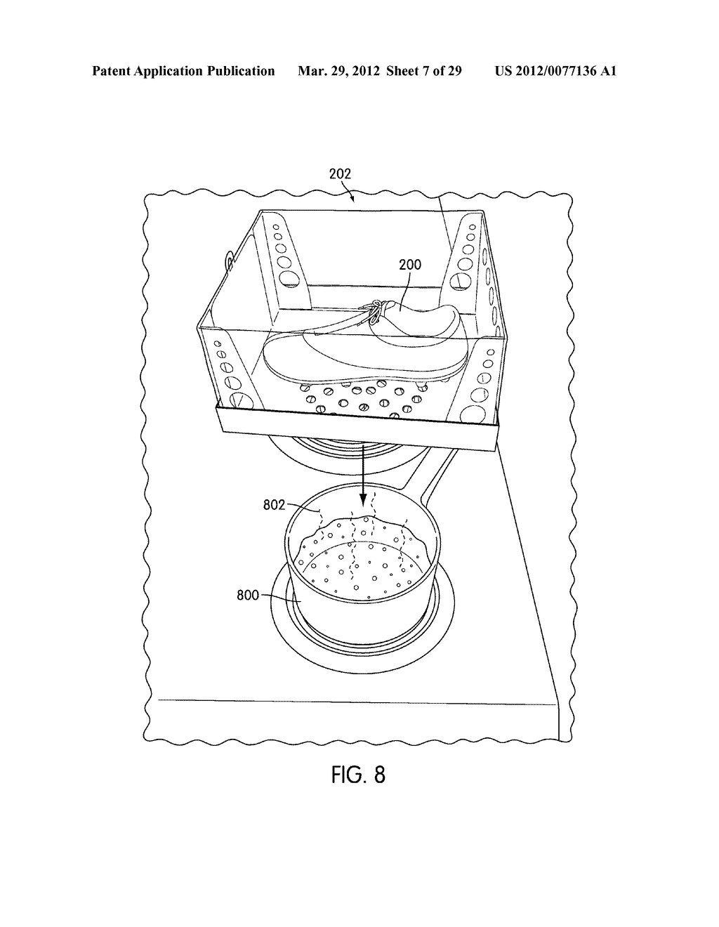 Method of Custom Fitting an Article of Footwear and Apparatus Including a     Container - diagram, schematic, and image 08