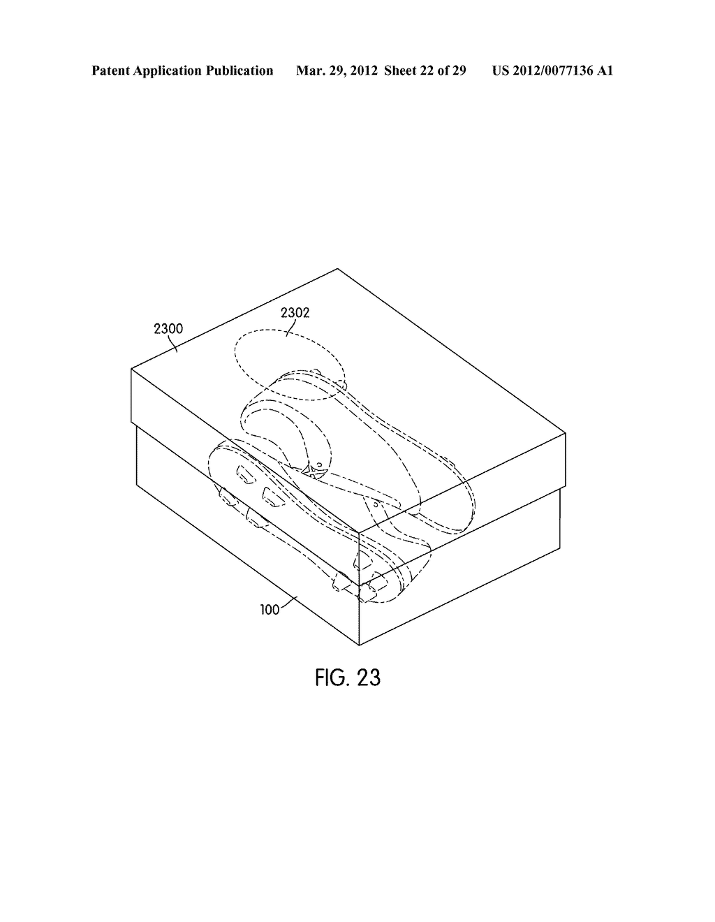 Method of Custom Fitting an Article of Footwear and Apparatus Including a     Container - diagram, schematic, and image 23