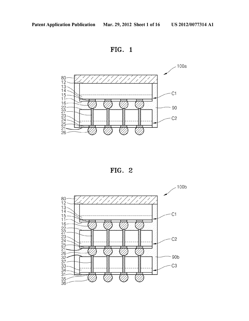 METHOD OF FABRICATING SEMICONDUCTOR STACK PACKAGE - diagram, schematic, and image 02