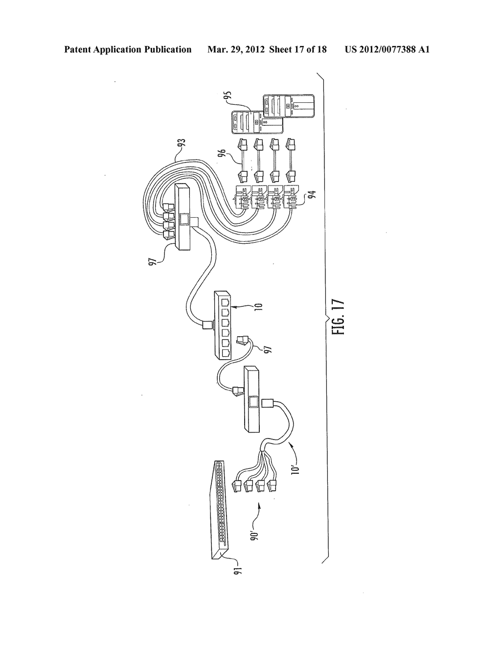 Assembly and System of Datacommunication Cables and Connectors - diagram, schematic, and image 18