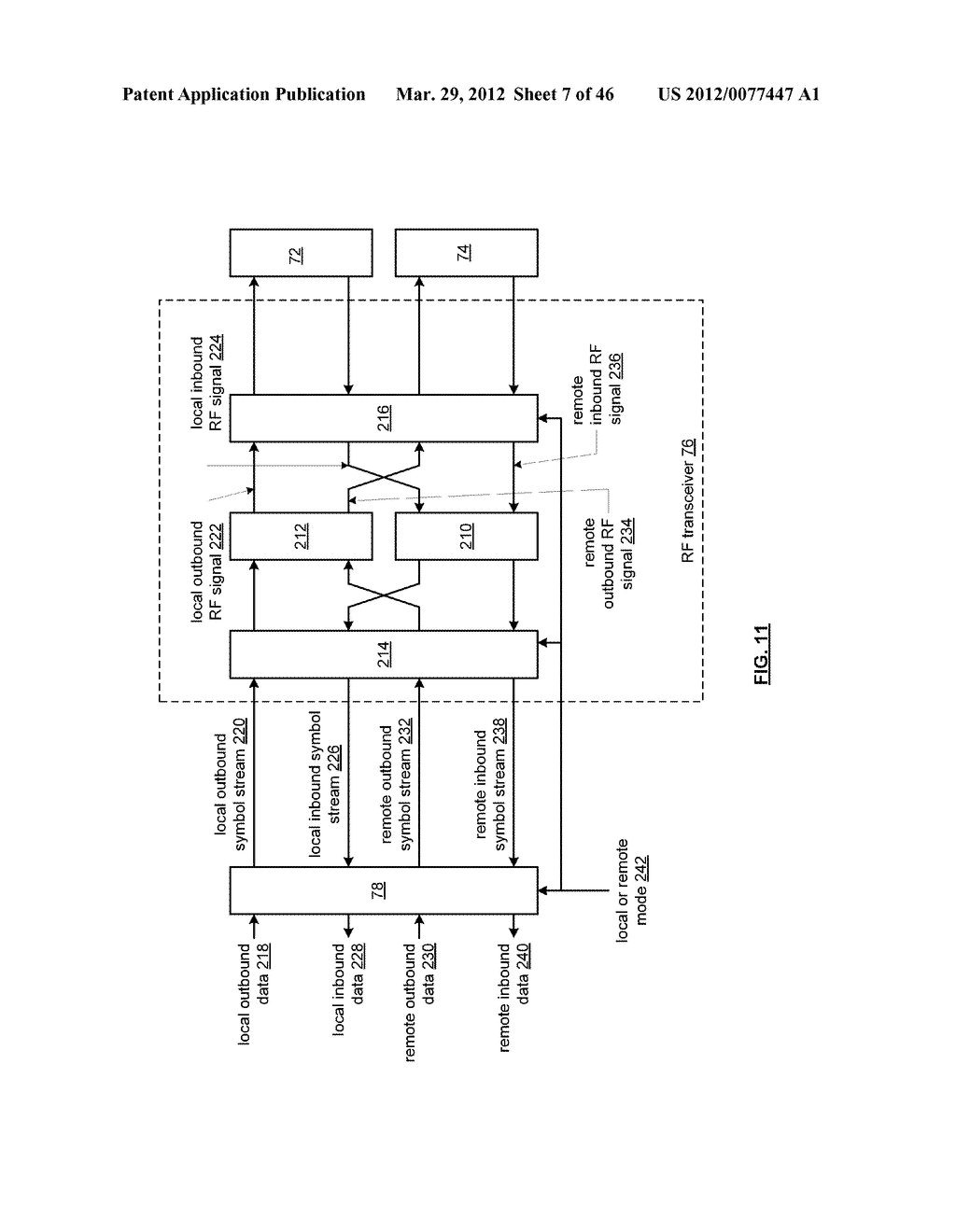 MULTIMODE TRANSCEIVER FOR USE WITH MULTIPLE ANTENNAS AND METHOD FOR USE     THEREWITH - diagram, schematic, and image 08