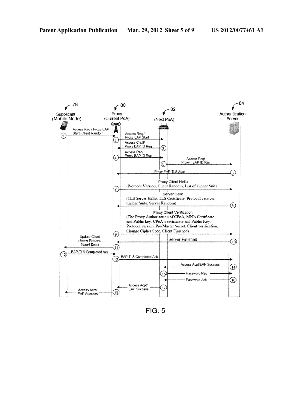 METHOD AND SYSTEM FOR PREAUTHENTICATING A MOBILE NODE - diagram, schematic, and image 06