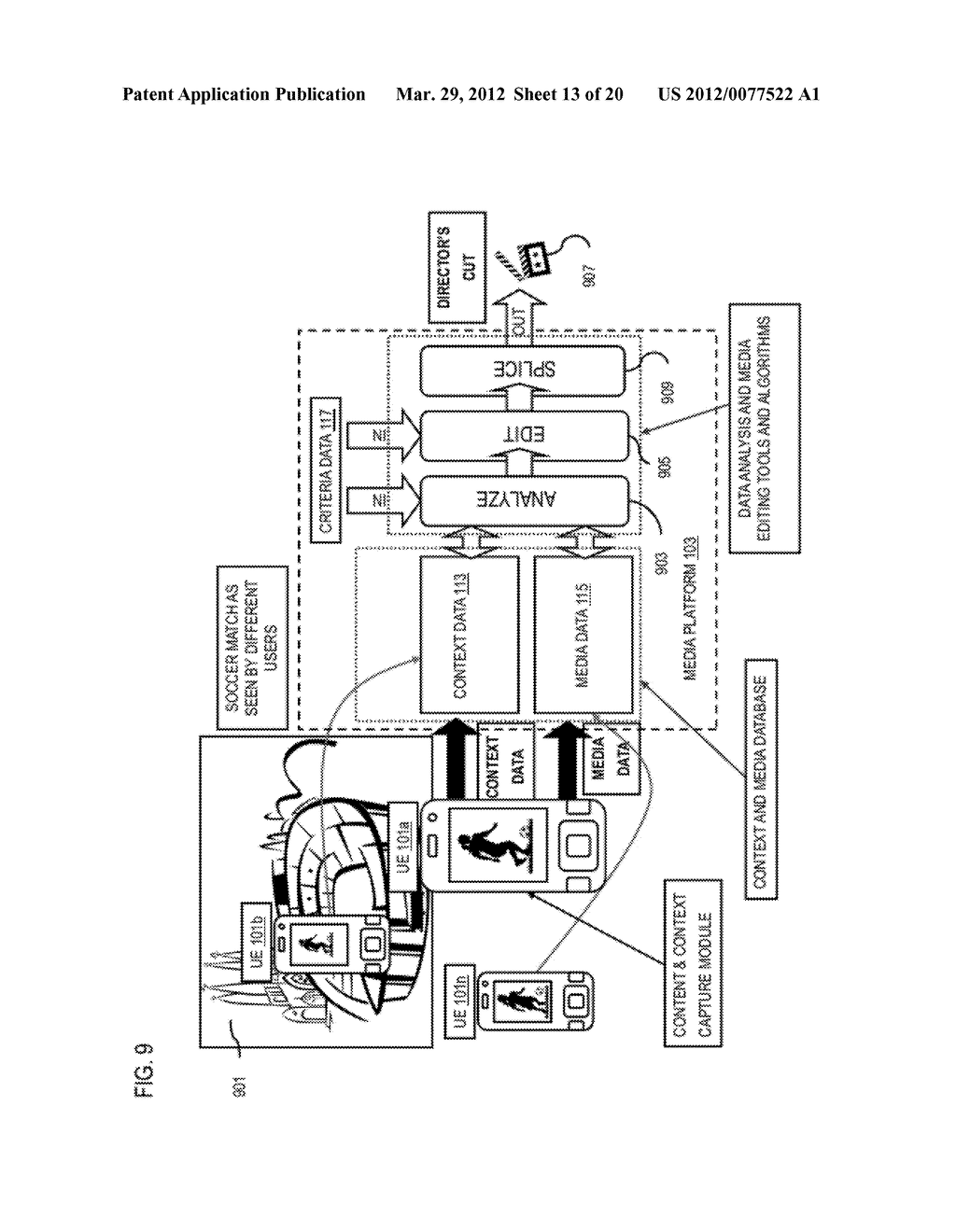 METHOD AND APPARATUS FOR DETERMINING ROLES FOR MEDIA GENERATION AND     COMPILATION - diagram, schematic, and image 14