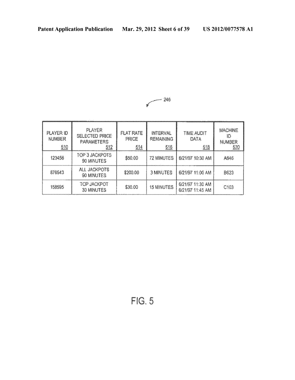 METHODS AND APPARATUS FOR PROVIDING A FLAT RATE PLAY GAMING SESSION - diagram, schematic, and image 07