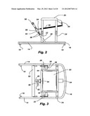 Collapsible exercise chair diagram and image