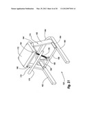 Collapsible exercise chair diagram and image