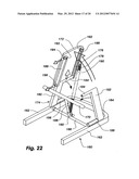 Collapsible exercise chair diagram and image