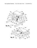 Collapsible exercise chair diagram and image