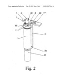 DISPOSABLE DEVICE FOR THE CONTINUOUS CENTRIFUGAL SEPARATION OF A     PHYSIOLOGICAL FLUID diagram and image