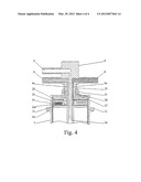 DISPOSABLE DEVICE FOR THE CONTINUOUS CENTRIFUGAL SEPARATION OF A     PHYSIOLOGICAL FLUID diagram and image