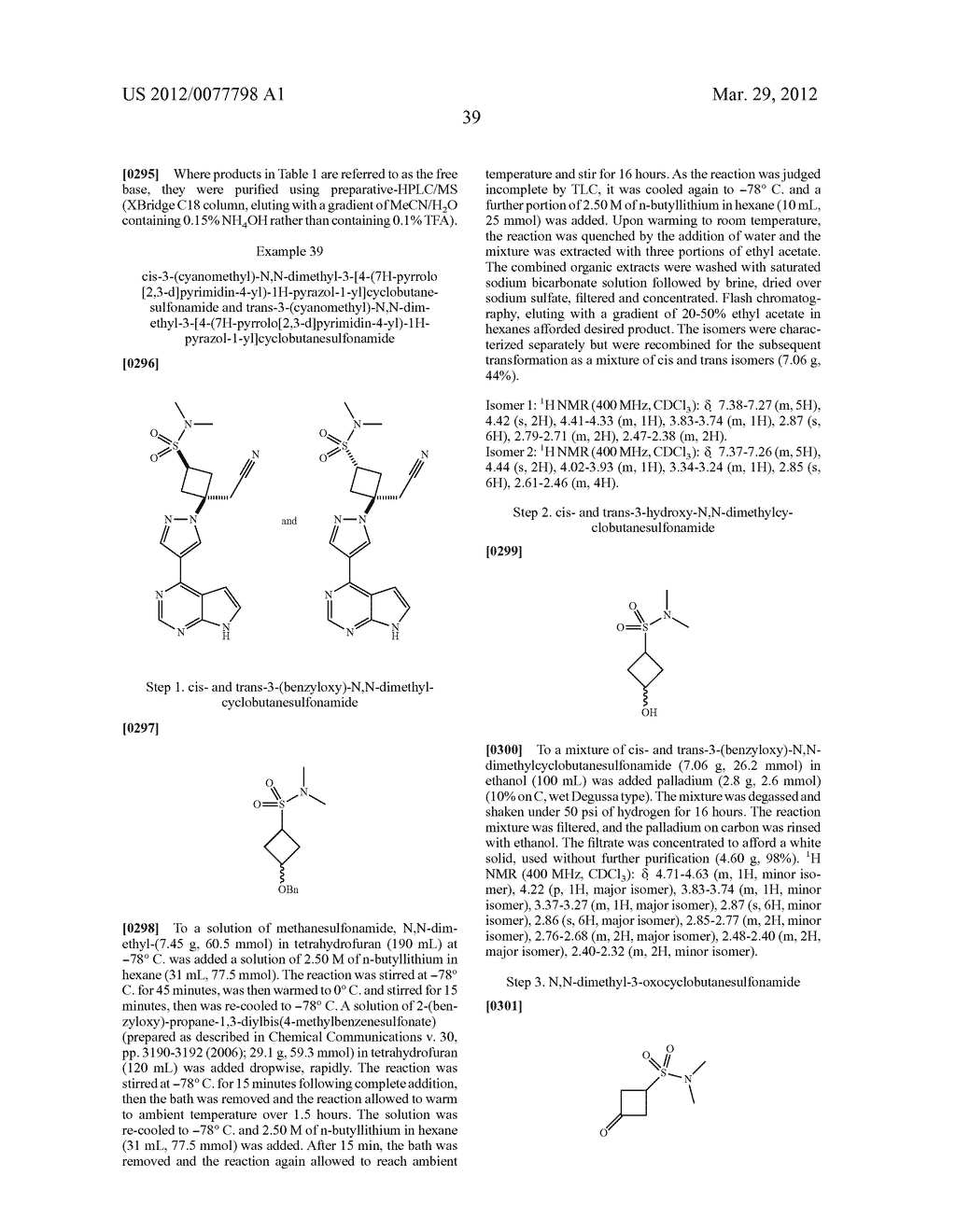 AZETIDINE AND CYCLOBUTANE DERIVATIVES AS JAK INHIBITORS - diagram, schematic, and image 40