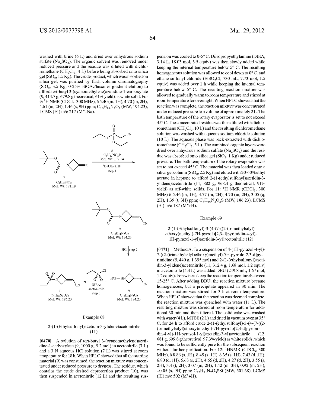 AZETIDINE AND CYCLOBUTANE DERIVATIVES AS JAK INHIBITORS - diagram, schematic, and image 65