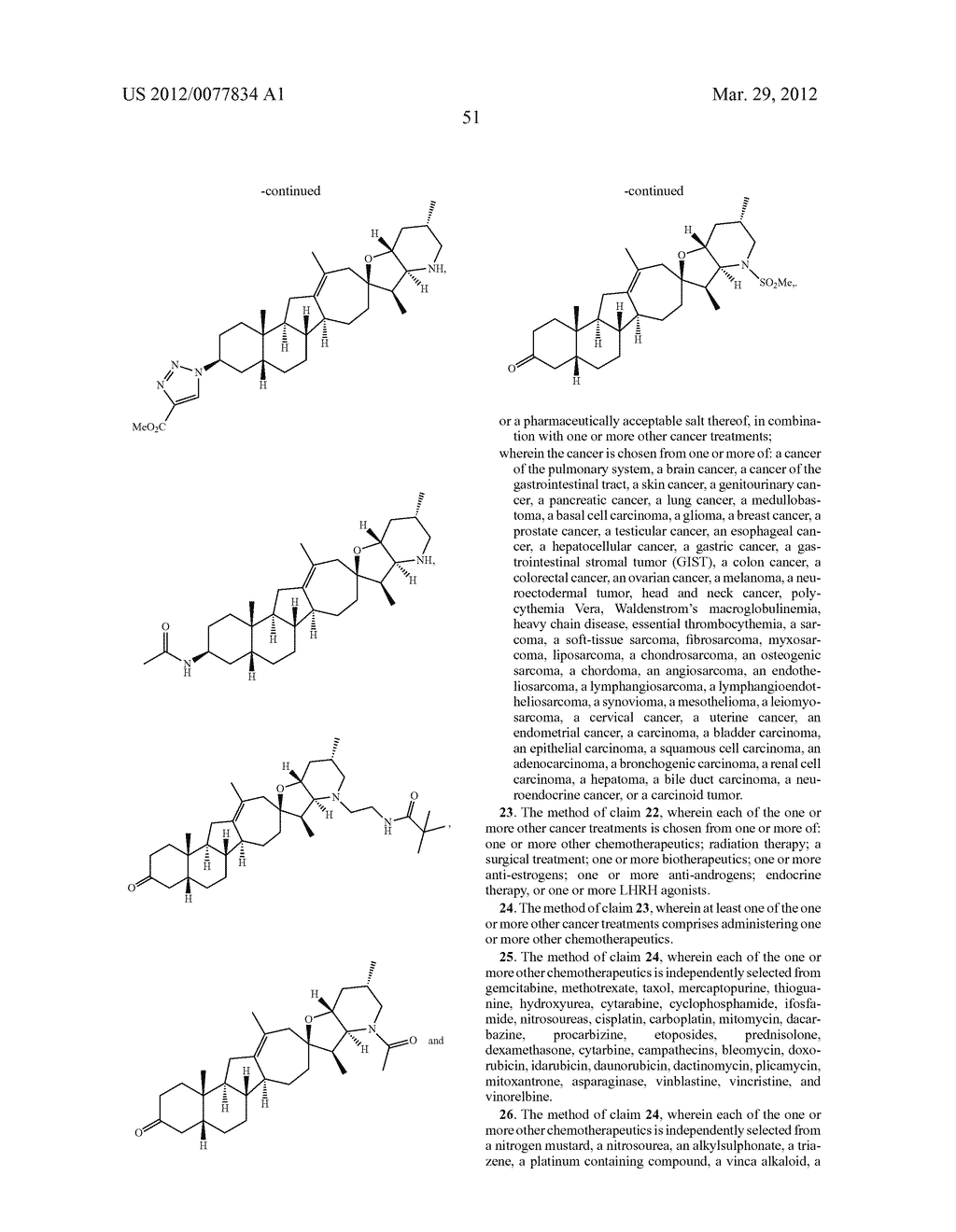 Methods of Use of Cyclopamine Analogs - diagram, schematic, and image 52