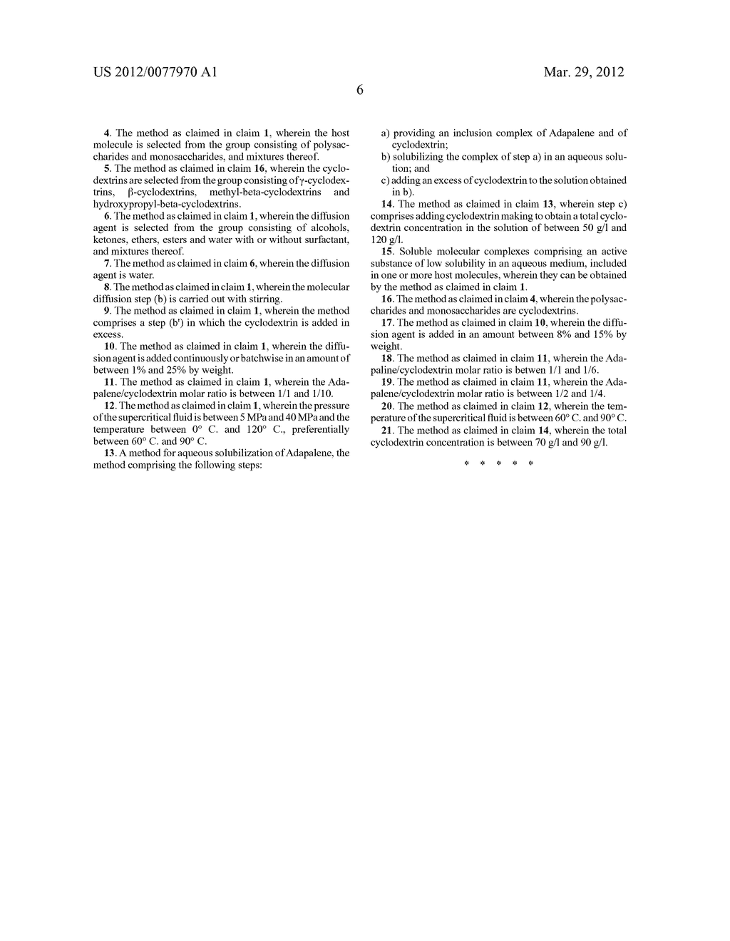 METHOD FOR PREPARING MOLECULAR COMPLEXES BETWEEN ADAPALENE AND     CYCLODEXTRINS - diagram, schematic, and image 09