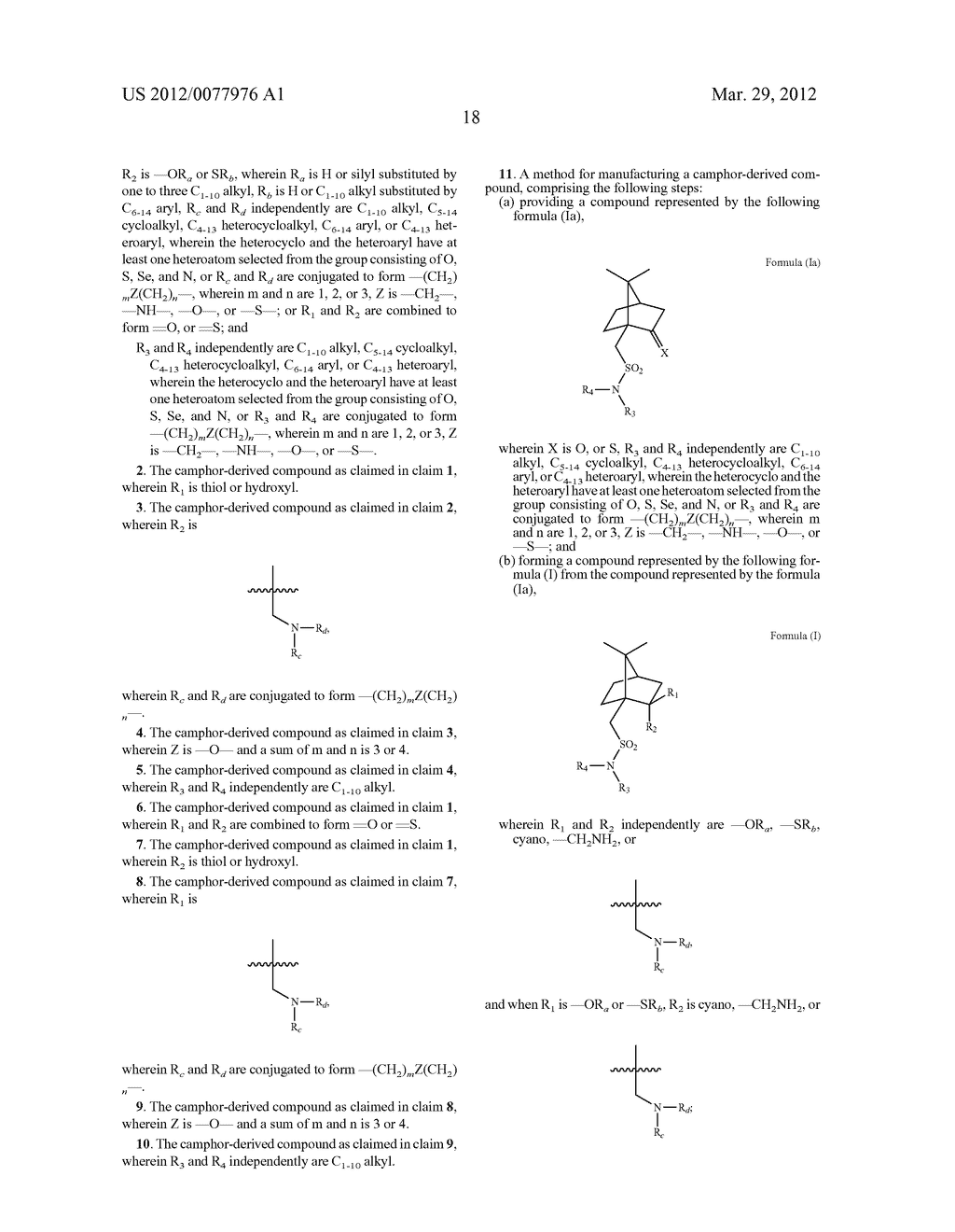 CAMPHOR-DERIVED COMPOUNDS, METHOD FOR MANUFACTURING THE SAME, AND     APPLICATION THEREOF - diagram, schematic, and image 19