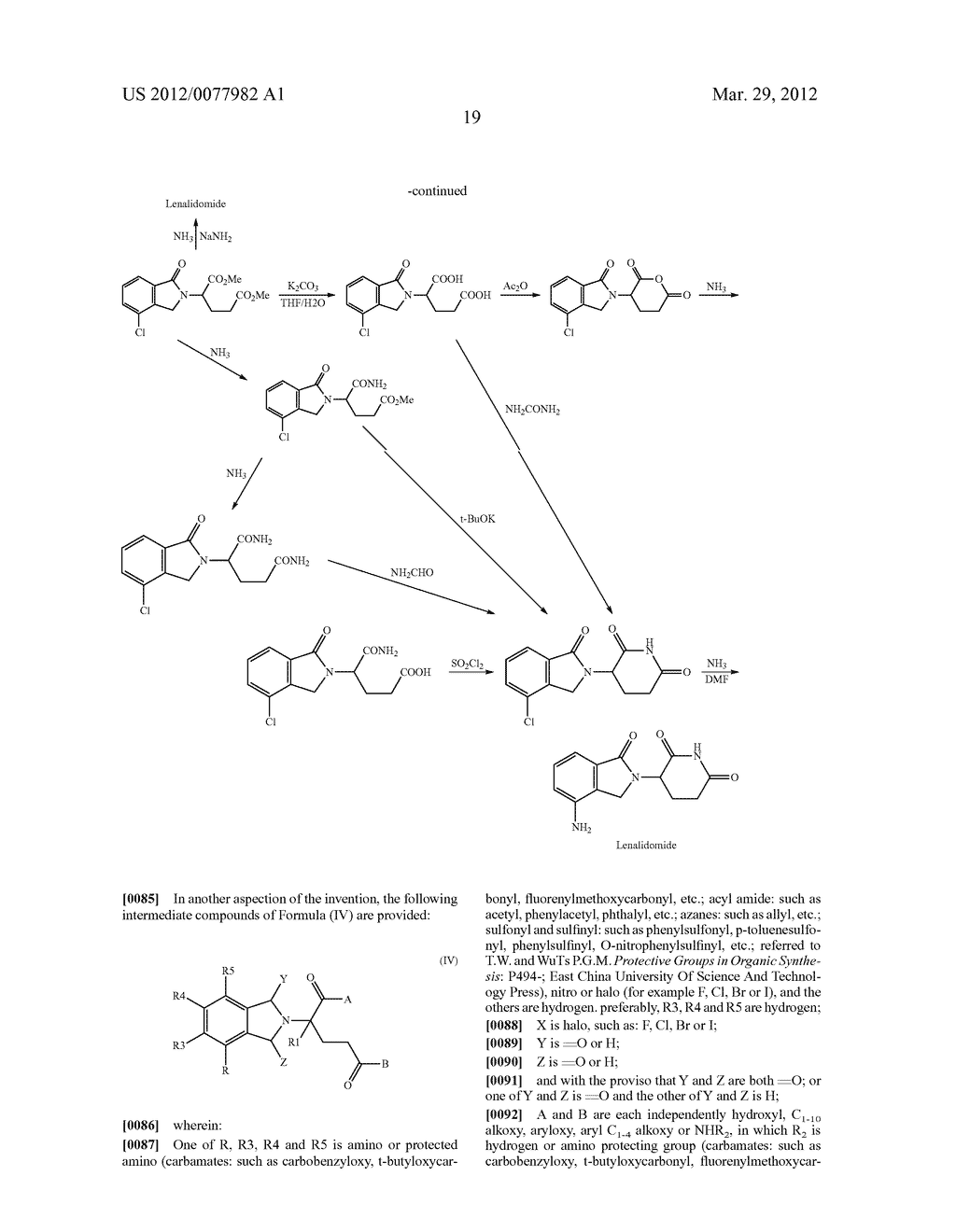 Methods for Synthesizing 3-(Substituted Dihydroisoindolinone-2-YL)-2,     6-Dioxopiperidine, and Intermediates Thereof - diagram, schematic, and image 20