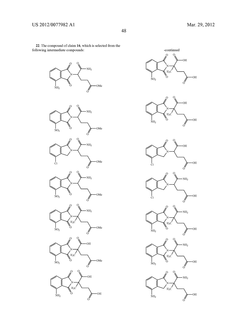 Methods for Synthesizing 3-(Substituted Dihydroisoindolinone-2-YL)-2,     6-Dioxopiperidine, and Intermediates Thereof - diagram, schematic, and image 49