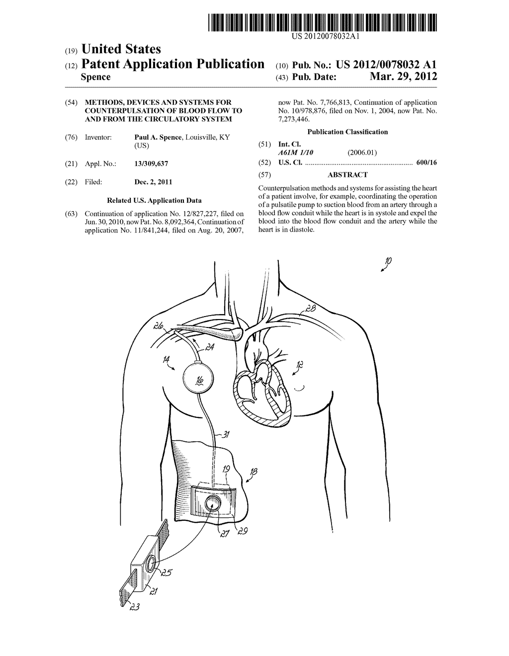 METHODS, DEVICES AND SYSTEMS FOR COUNTERPULSATION OF BLOOD FLOW TO AND     FROM THE CIRCULATORY SYSTEM - diagram, schematic, and image 01