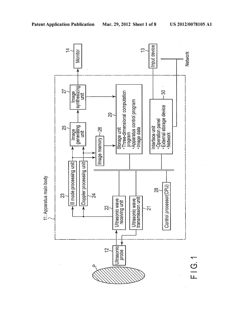 ULTRASONIC DIAGNOSTIC APPARATUS AND ULTRASONIC IMAGE PROCESSING APPARATUS - diagram, schematic, and image 02