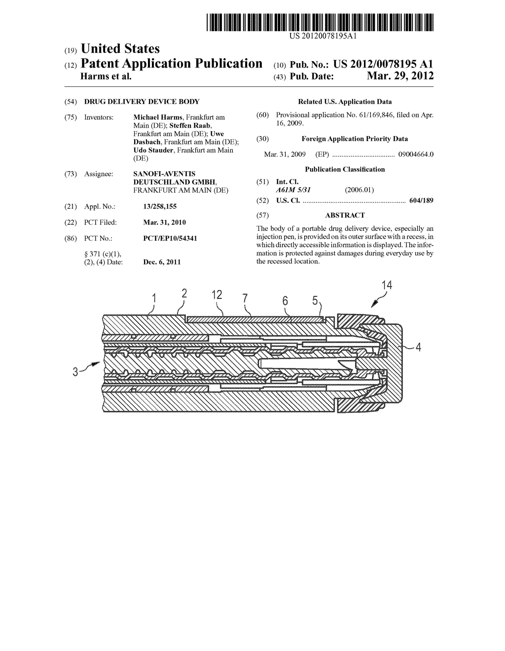 DRUG DELIVERY DEVICE BODY - diagram, schematic, and image 01