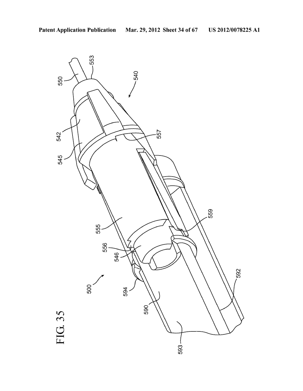 Dual Chamber Syringe With Retractable Needle - diagram, schematic, and image 35