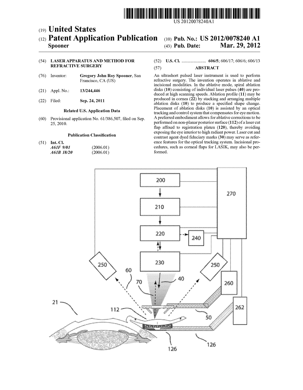 LASER APPARATUS AND METHOD FOR REFRACTIVE SURGERY - diagram, schematic, and image 01