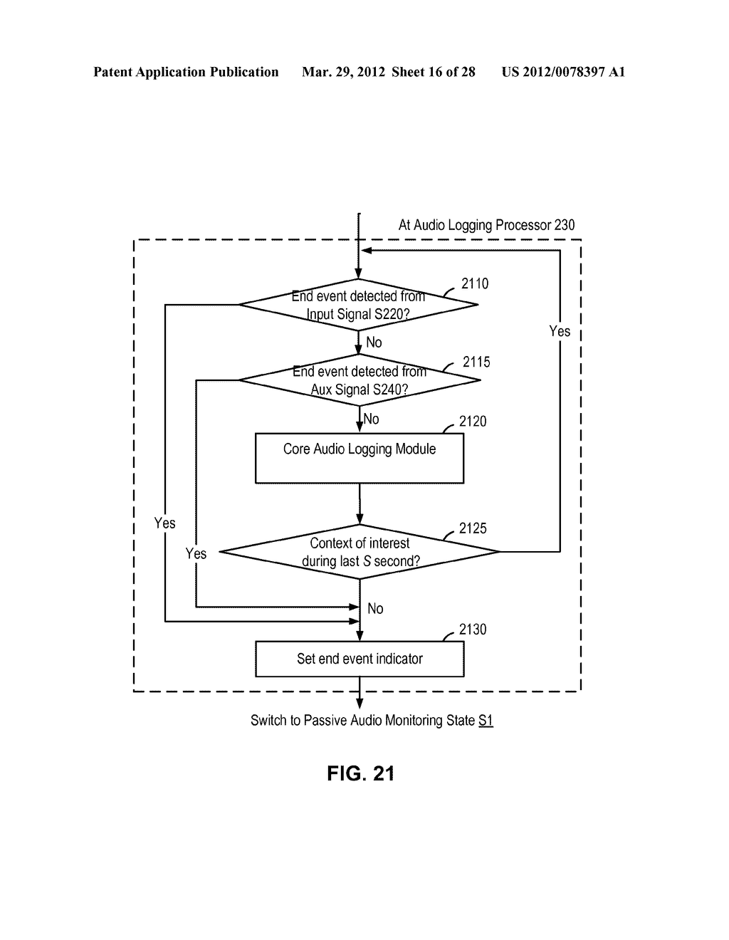 SYSTEM AND METHOD OF SMART AUDIO LOGGING FOR MOBILE DEVICES - diagram, schematic, and image 17