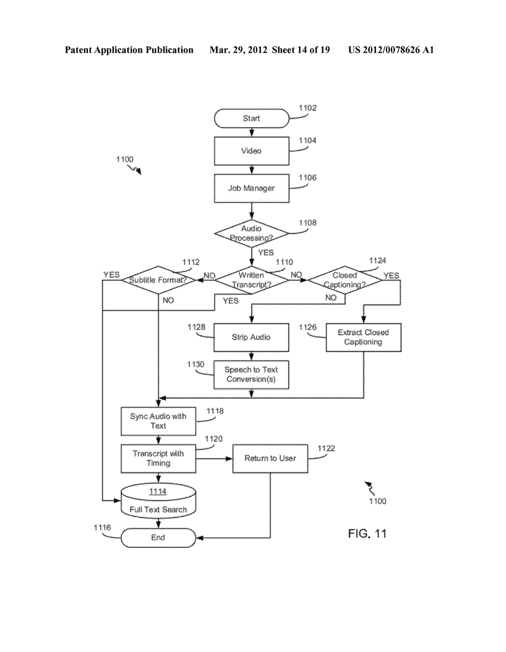 SYSTEMS AND METHODS FOR CONVERTING SPEECH IN MULTIMEDIA CONTENT TO TEXT - diagram, schematic, and image 15