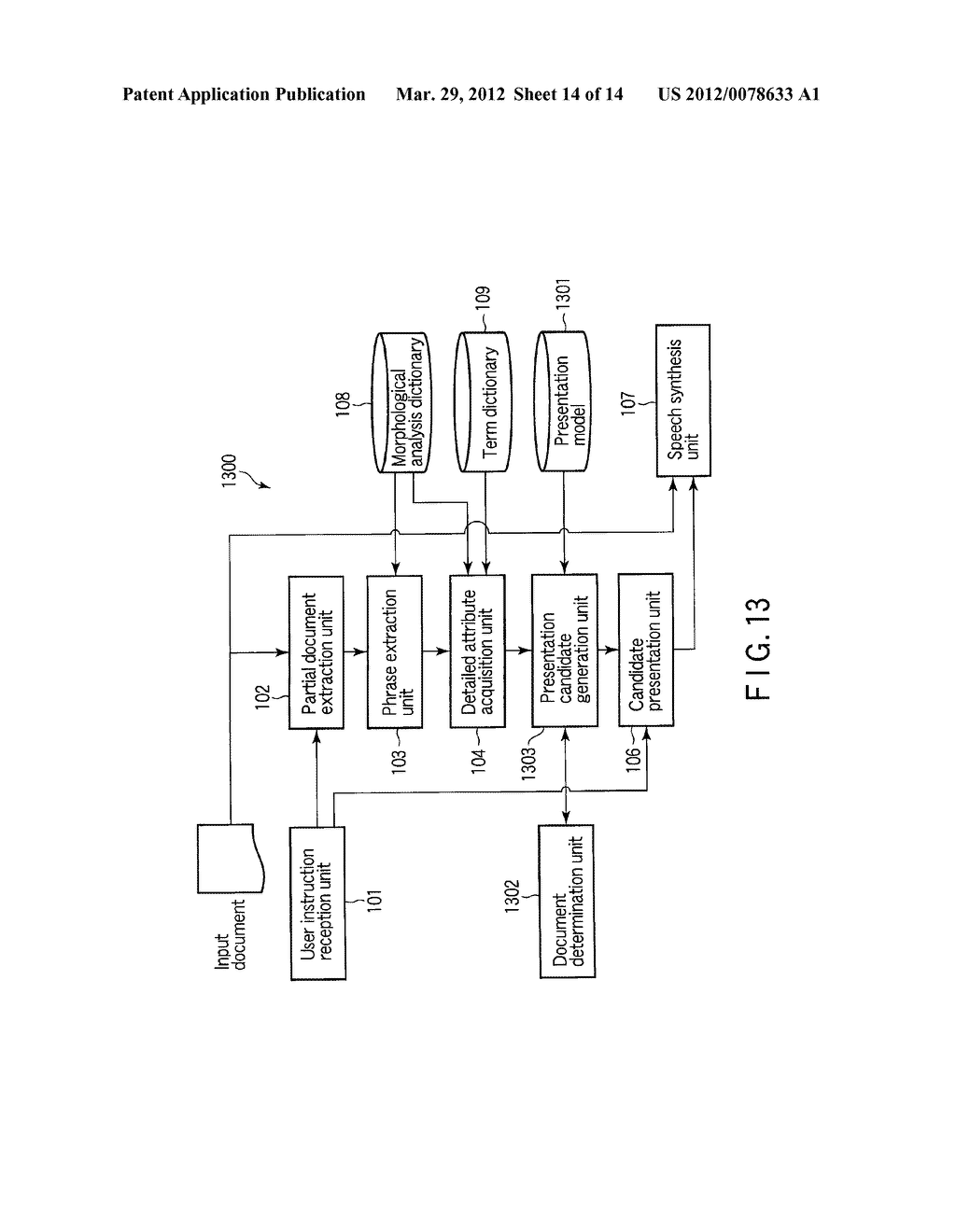 READING ALOUD SUPPORT APPARATUS, METHOD, AND PROGRAM - diagram, schematic, and image 15