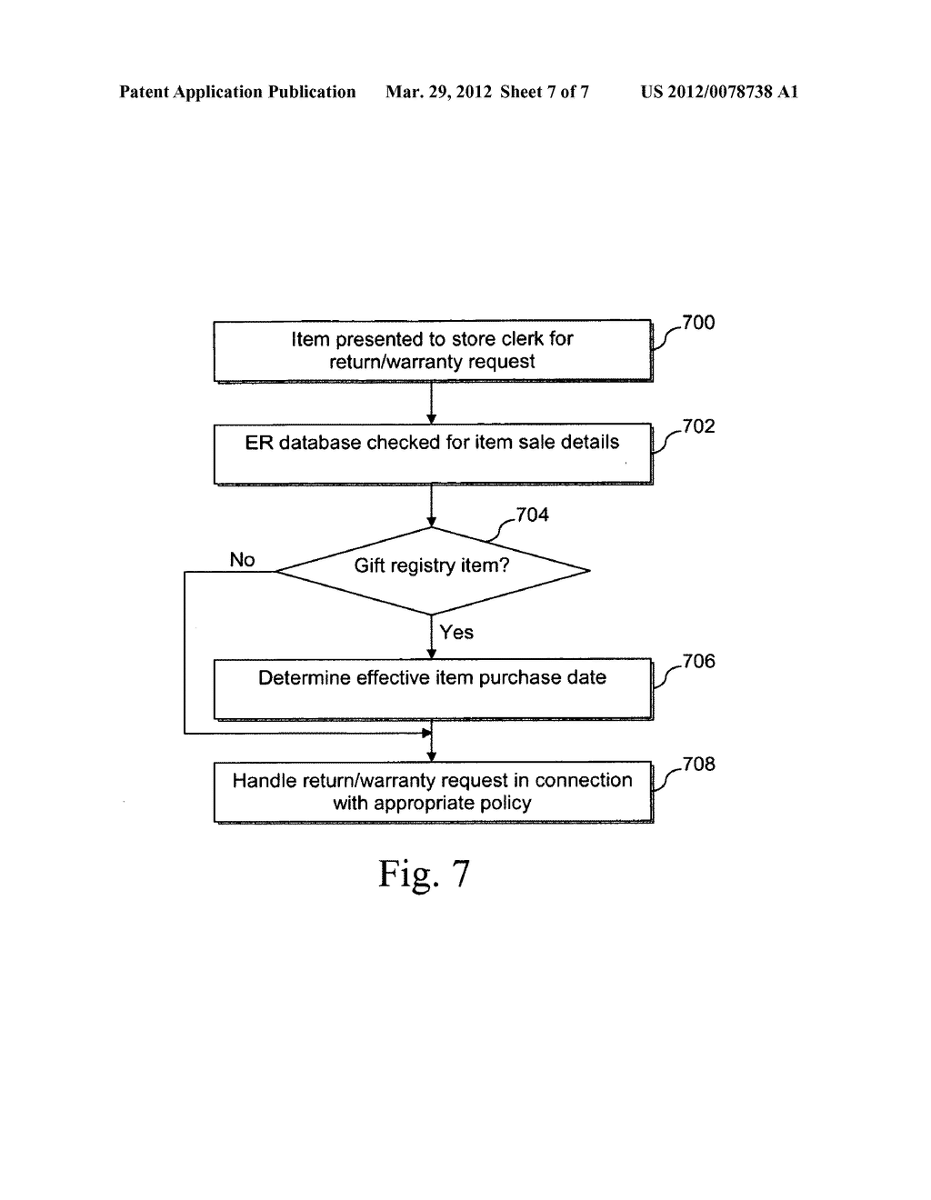Electronic registration systems for items purchased under a gift registry     and/or for items to be distributed post-sale, and associated methods - diagram, schematic, and image 08