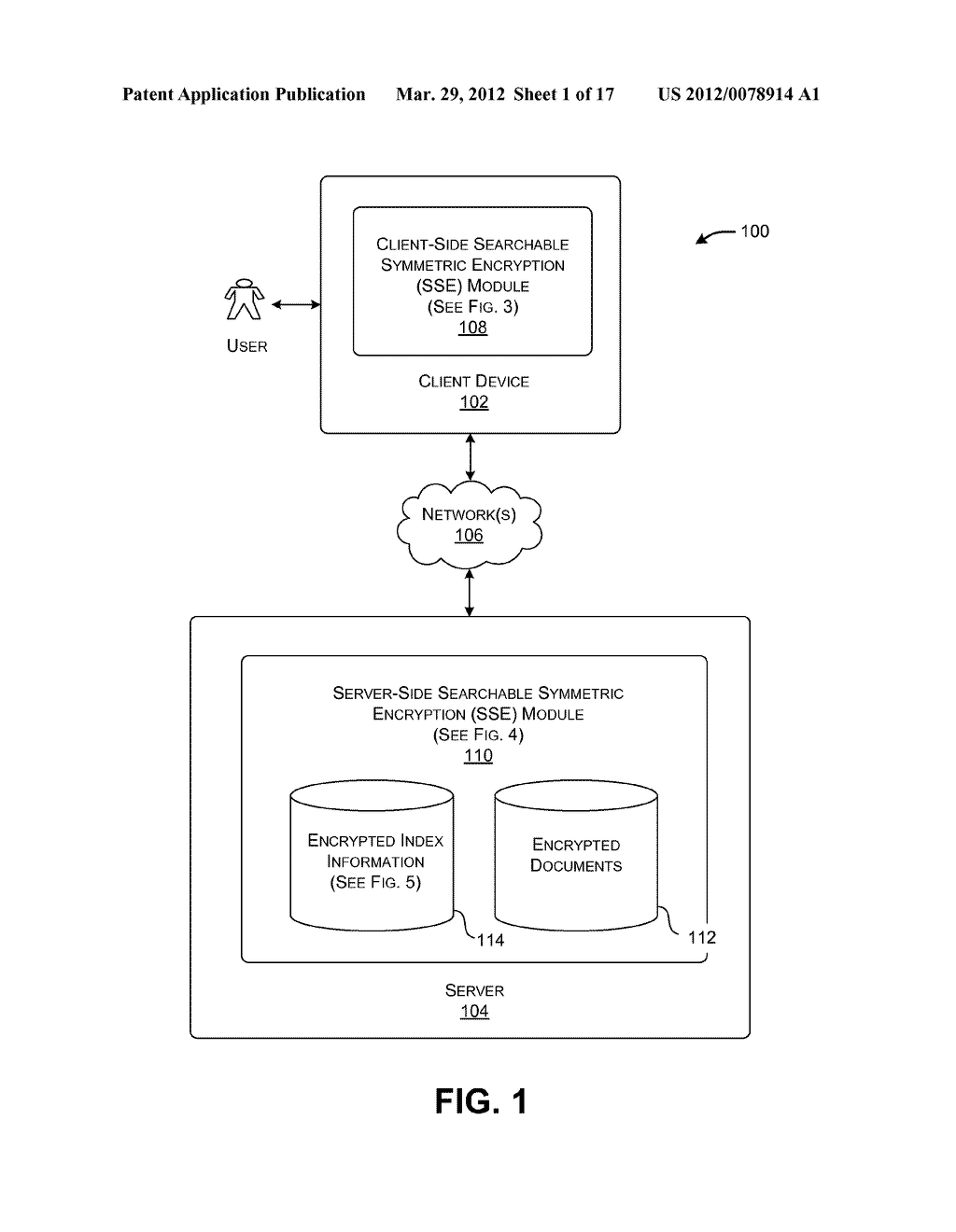 SEARCHABLE SYMMETRIC ENCRYPTION WITH DYNAMIC UPDATING - diagram, schematic, and image 02