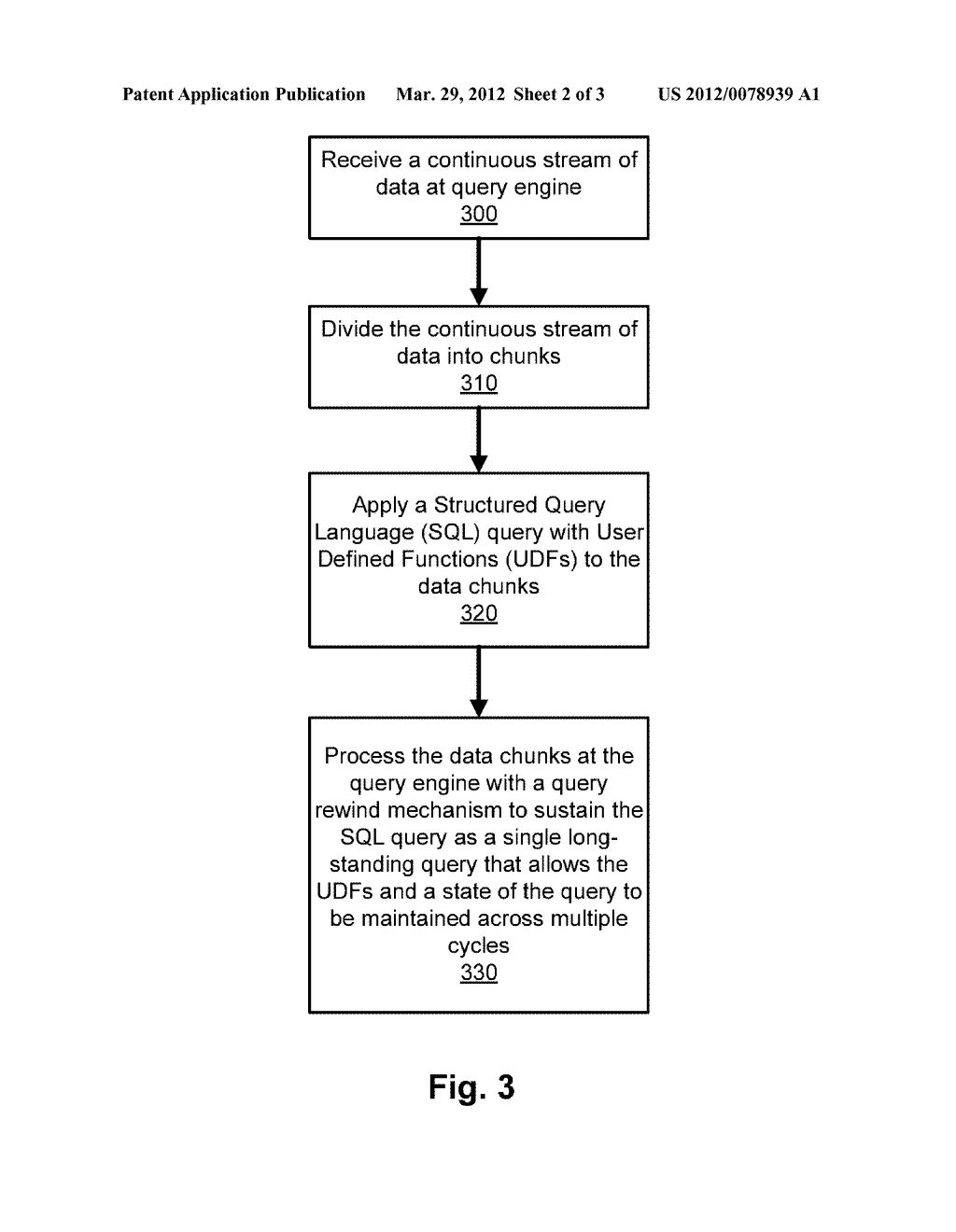 Query Rewind Mechanism for Processing a Continuous Stream of Data - diagram, schematic, and image 03