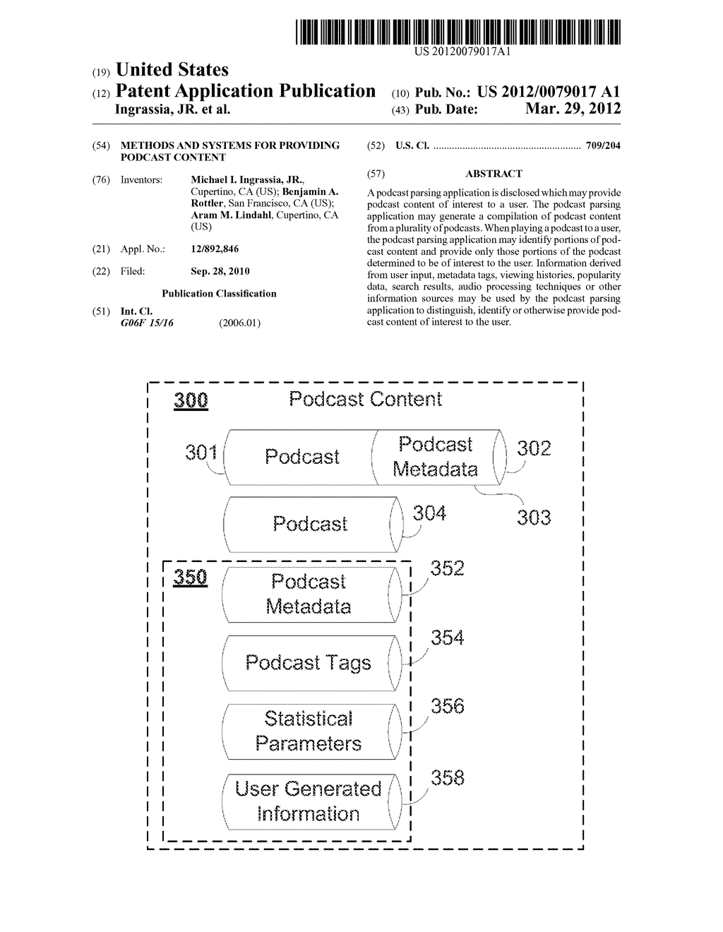 METHODS AND SYSTEMS FOR PROVIDING PODCAST CONTENT - diagram, schematic, and image 01